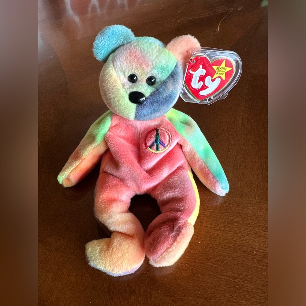 *SUPER RARE* PEACE BEANIE BABY